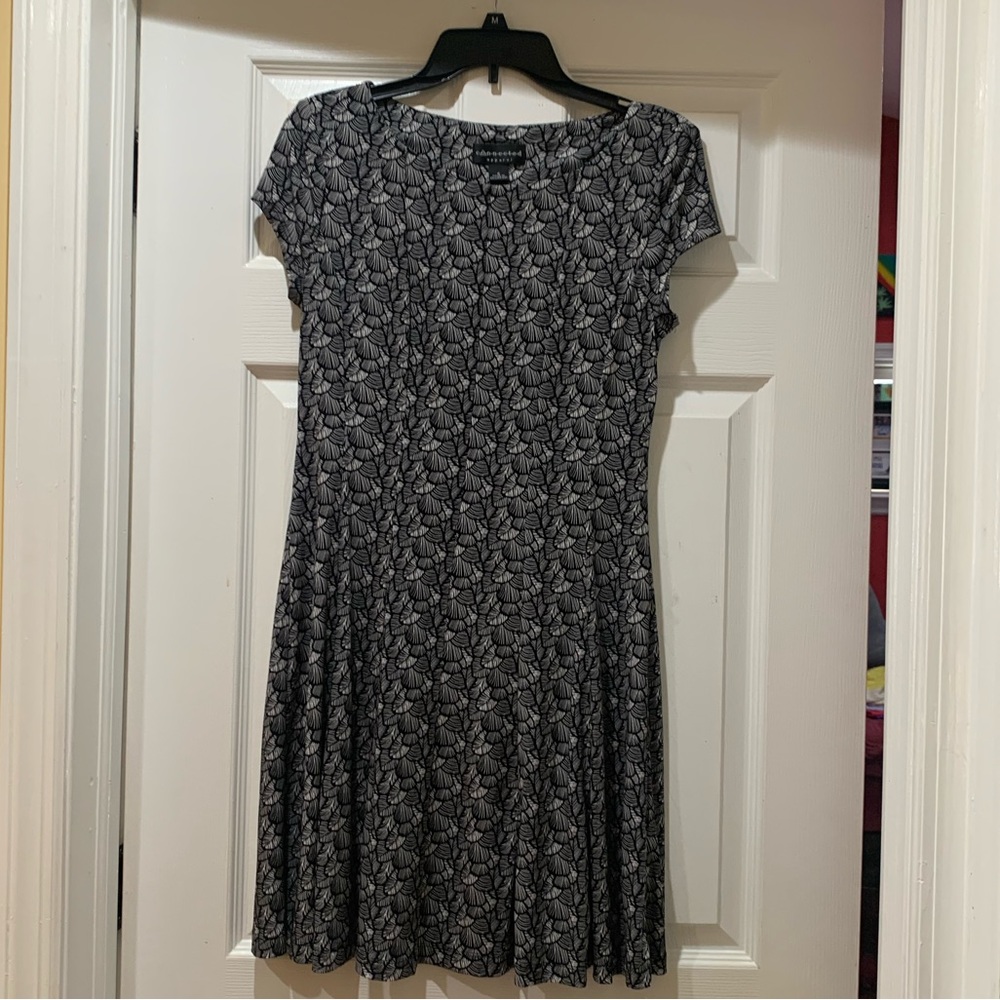 Black and White Patterned Dress